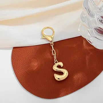 Bubble Letter Bag Charm