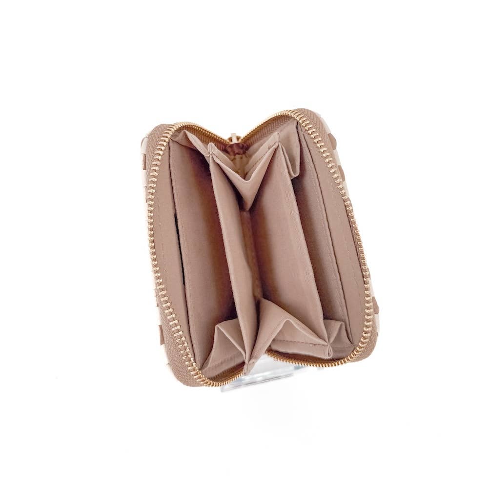 Wynona Woven Wallet: Brown