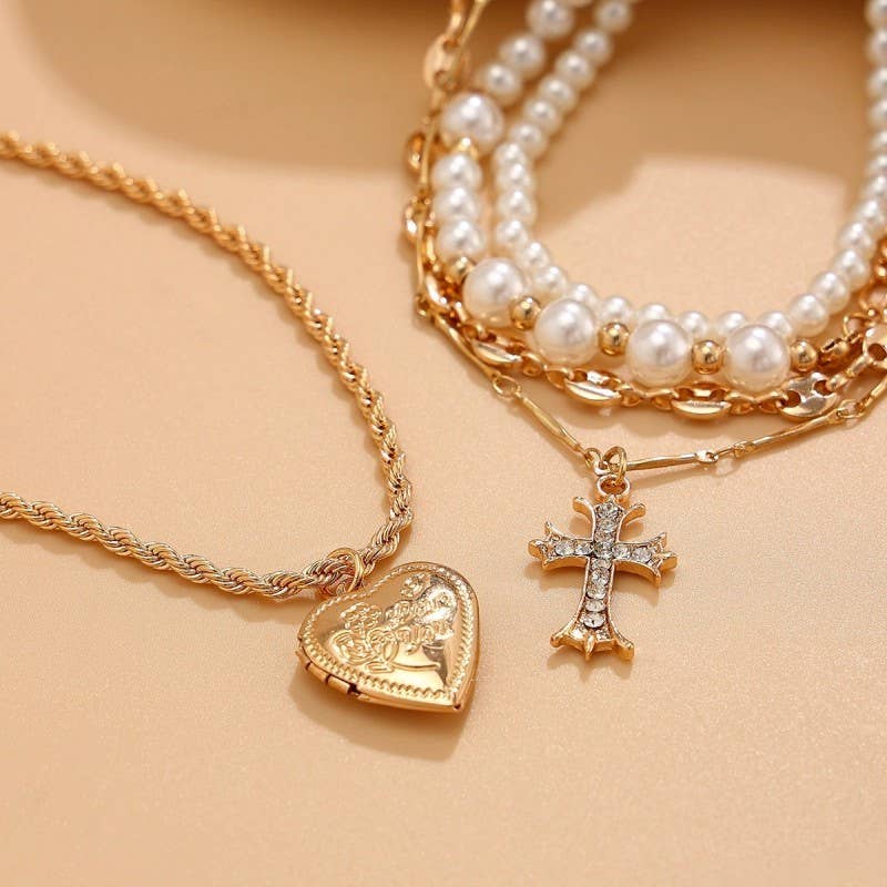 Layered Pearl Necklace