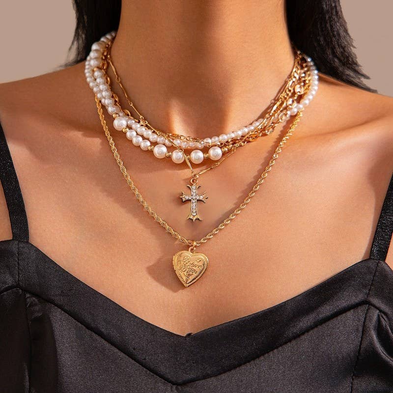 Layered Pearl Necklace