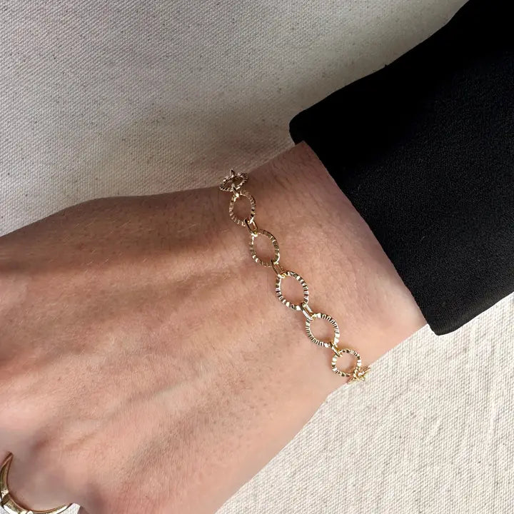 Fancy Chain Bracelet - 18k Gold
