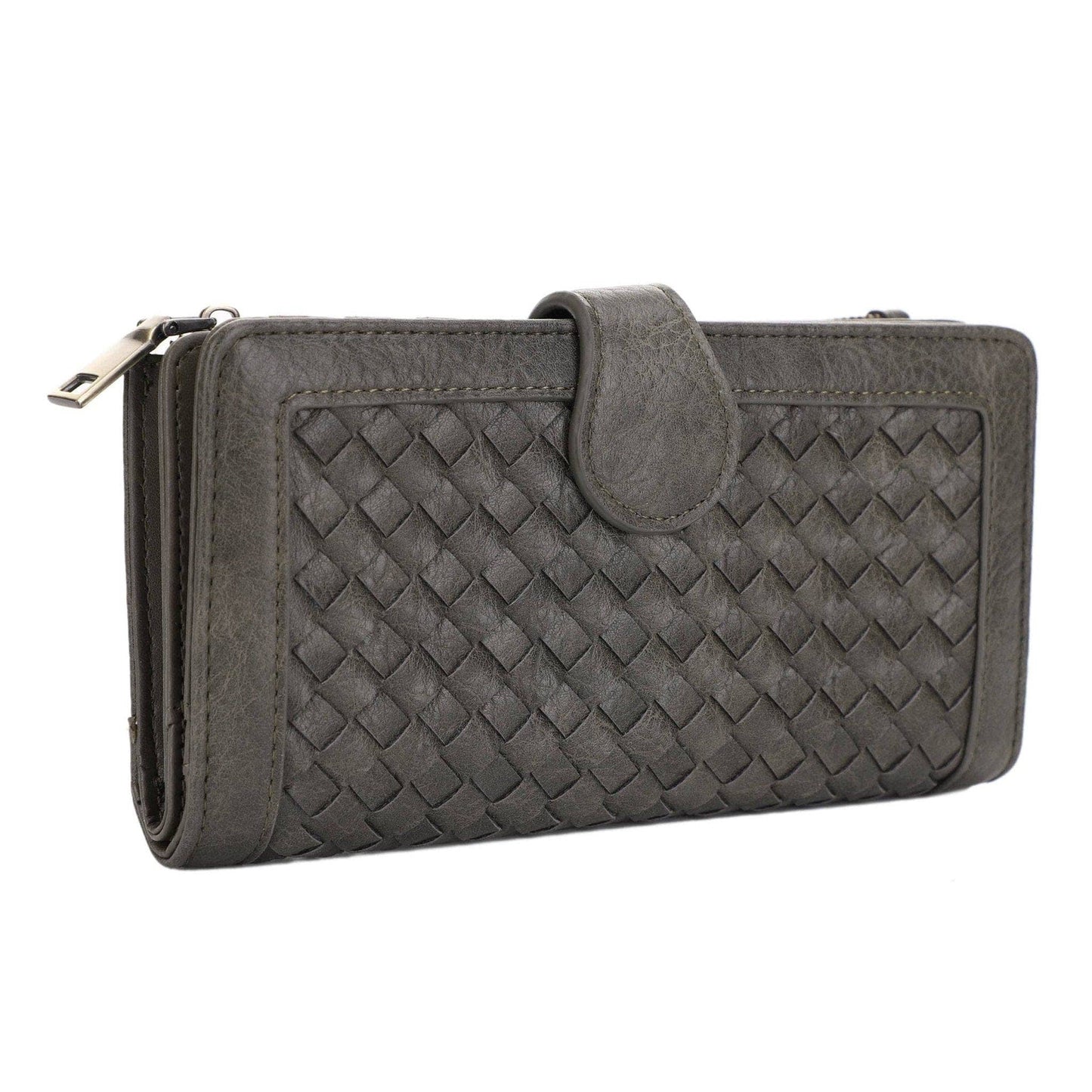 Crissy Woven Wallet: Olive