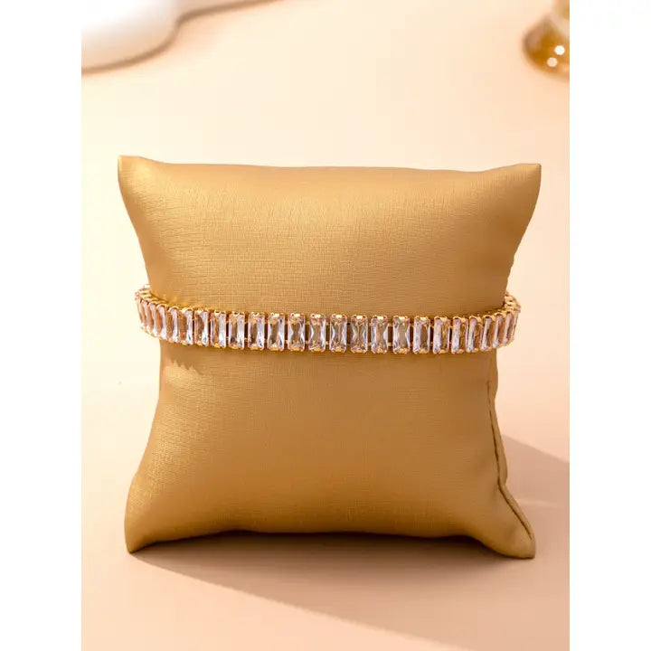 Baguette Crystal Tennis Bracelet
