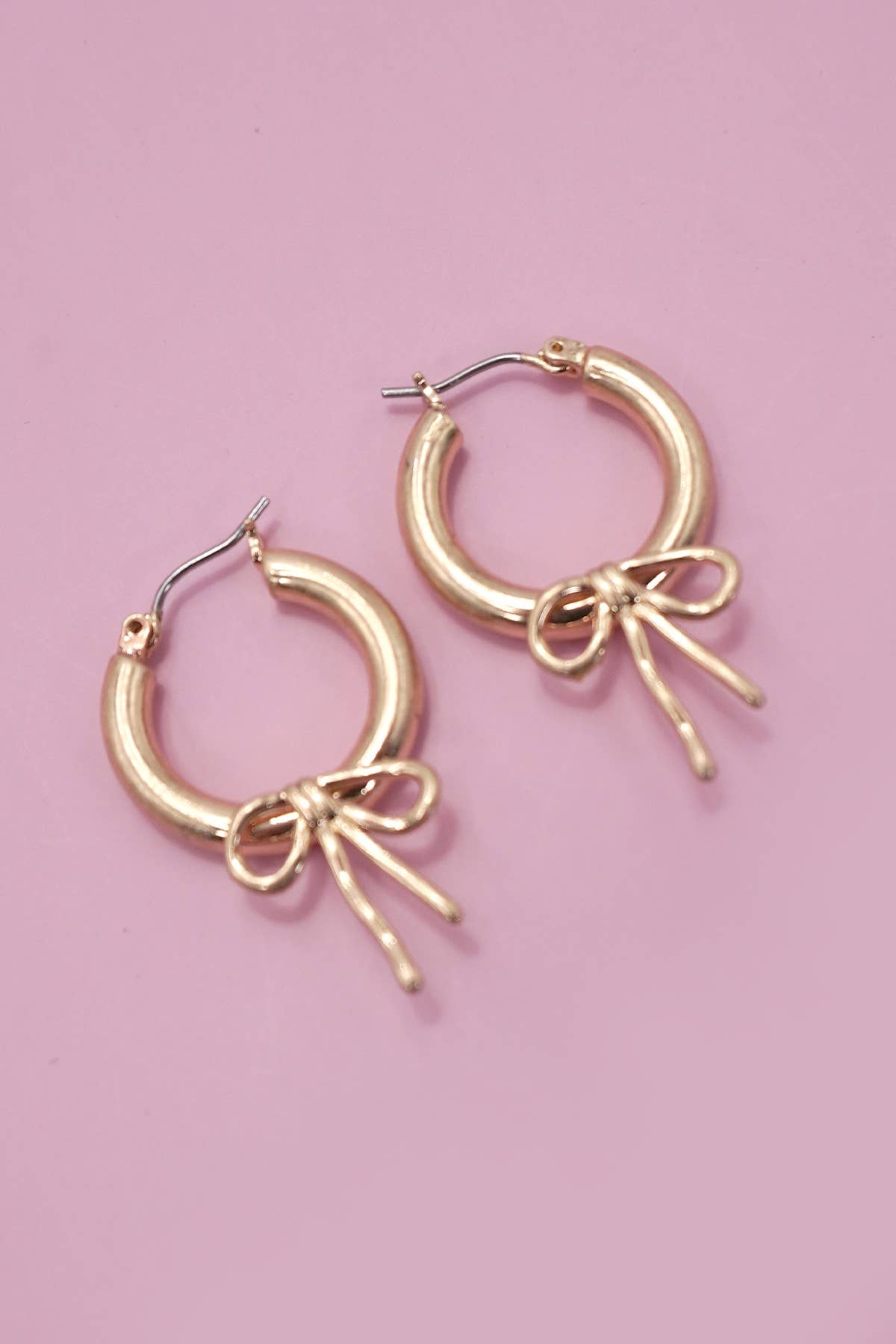 Bow Hoop Earrings