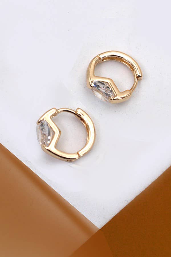 Rhinestone Hoop Huggie