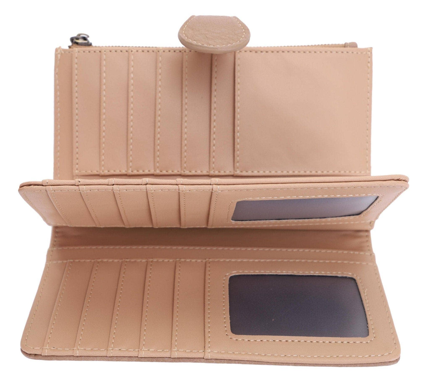 Crissy Woven Wallet: Light Taupe