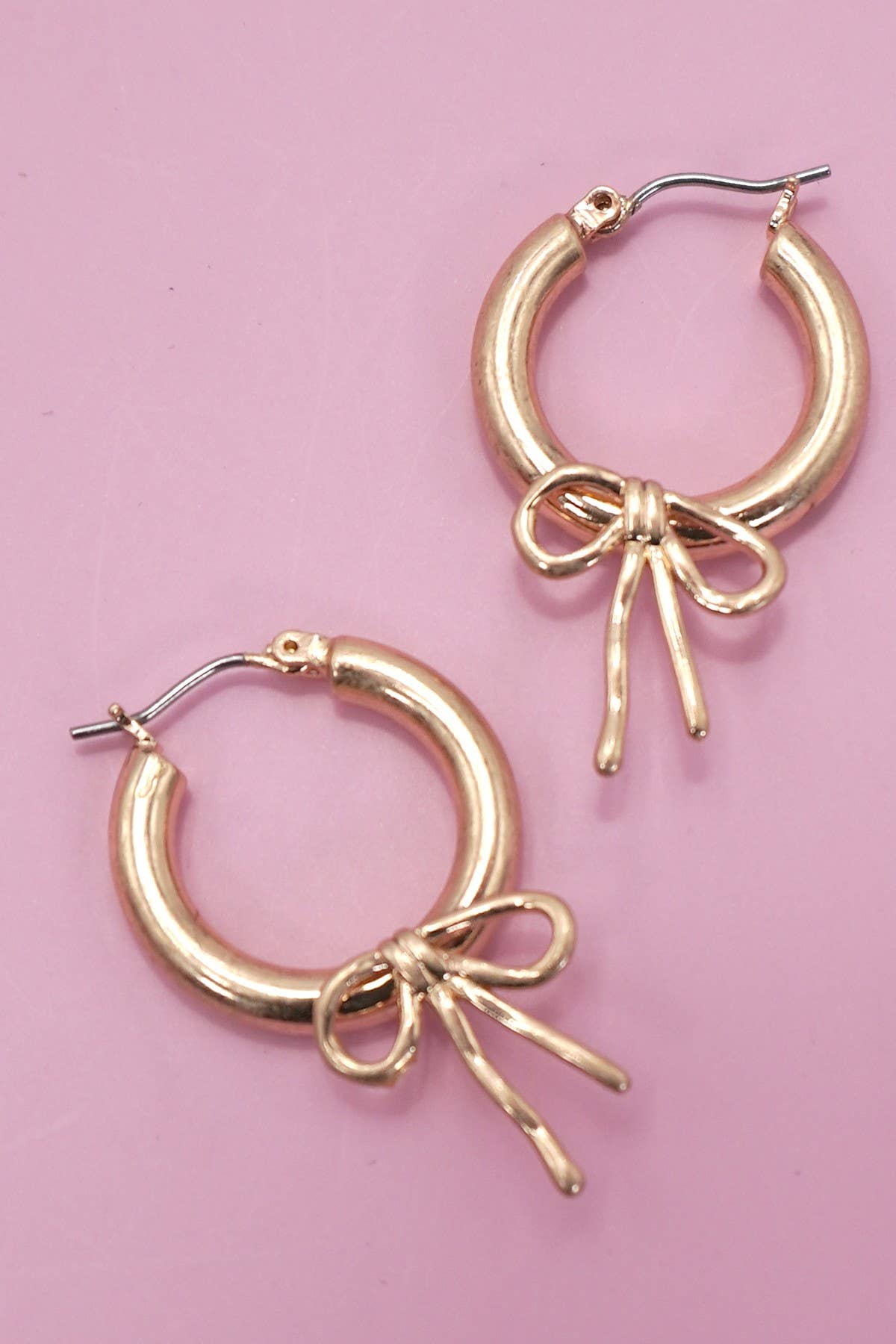 Bow Hoop Earrings