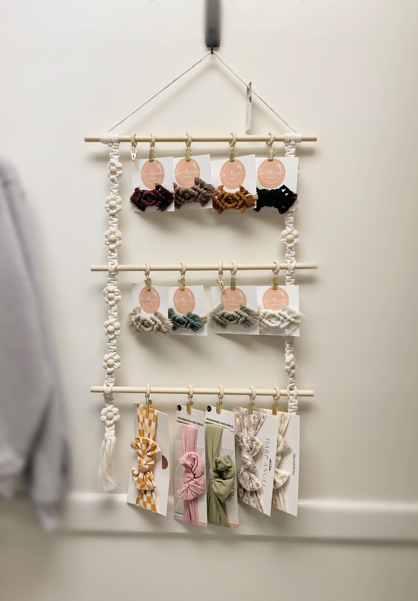 Macrame Headband Holder