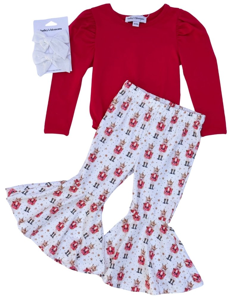 Keely Exaggerated Bell Bottoms - Soldier with Stars