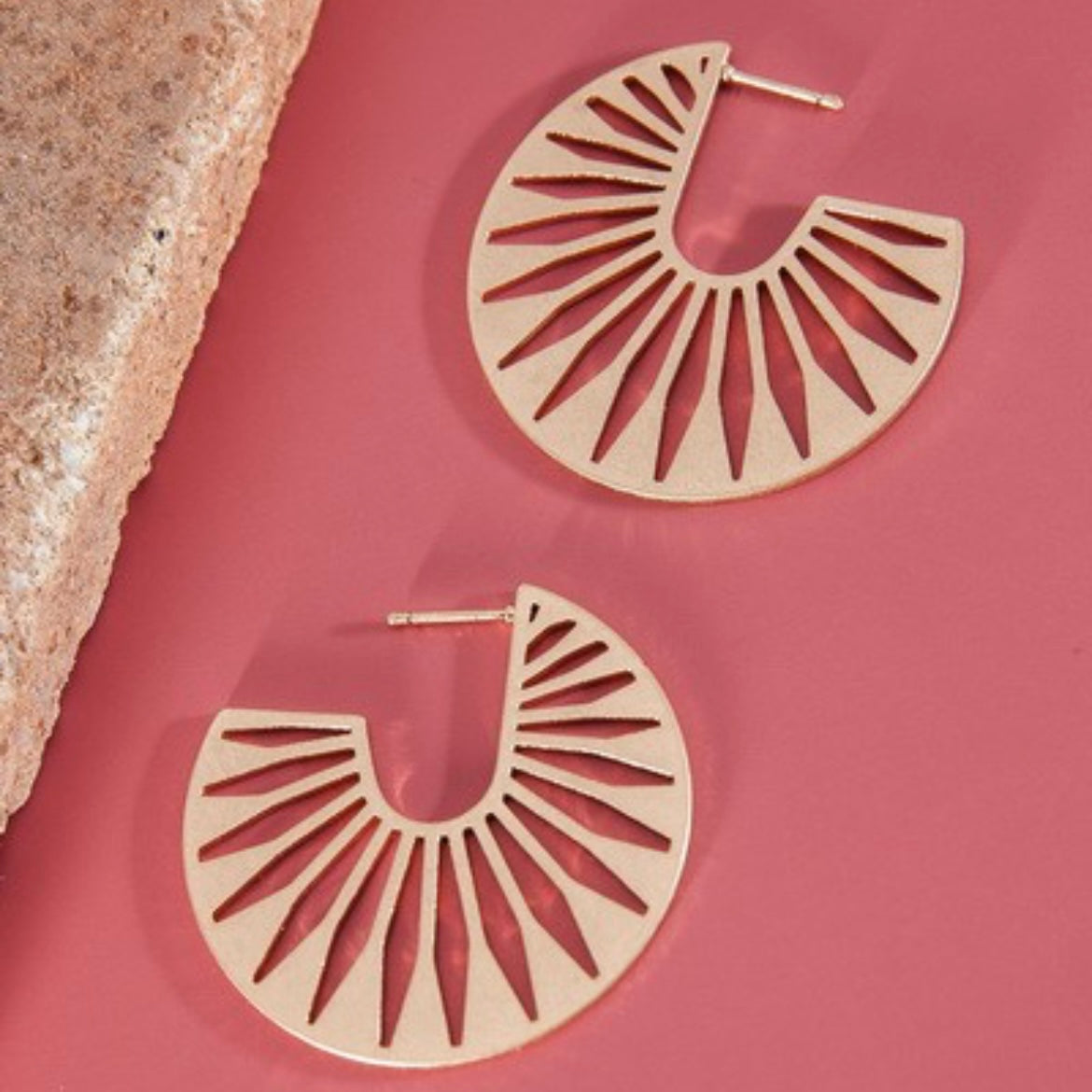Aztec Cutout Hoops