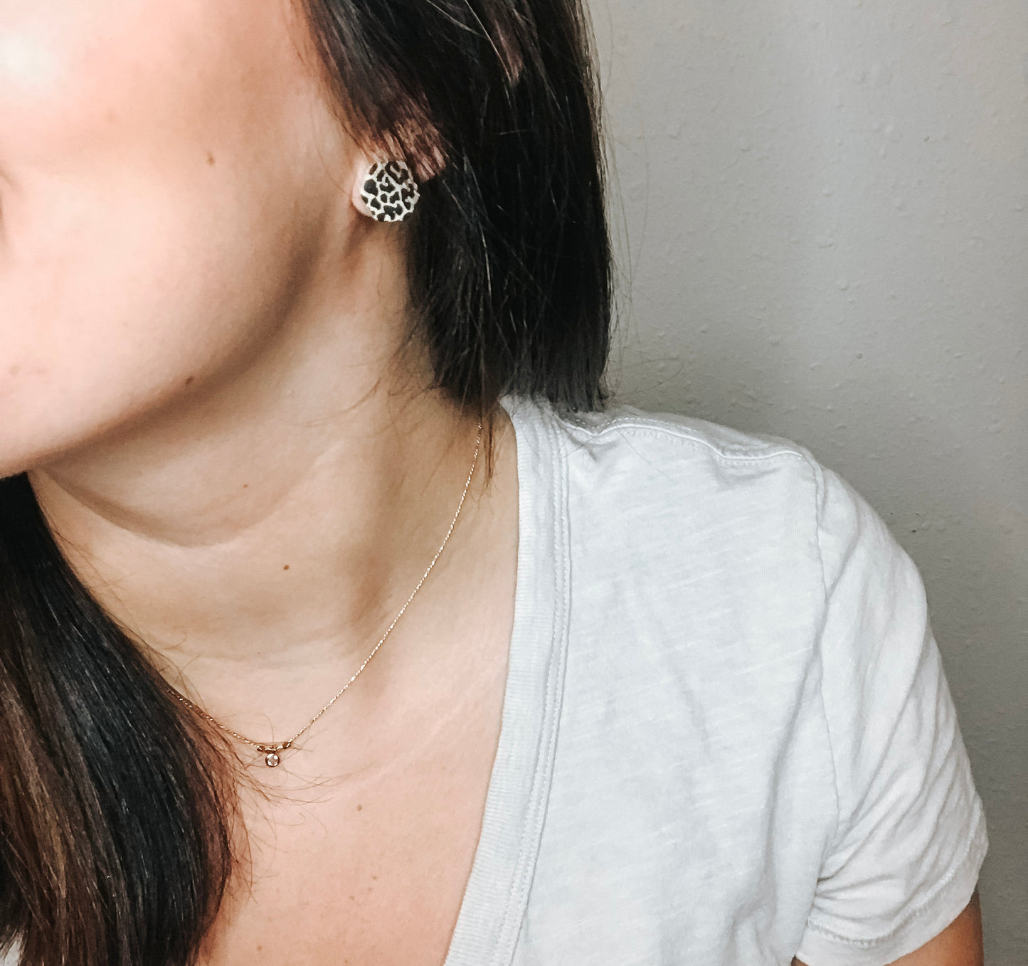 Cheetah Print Studs