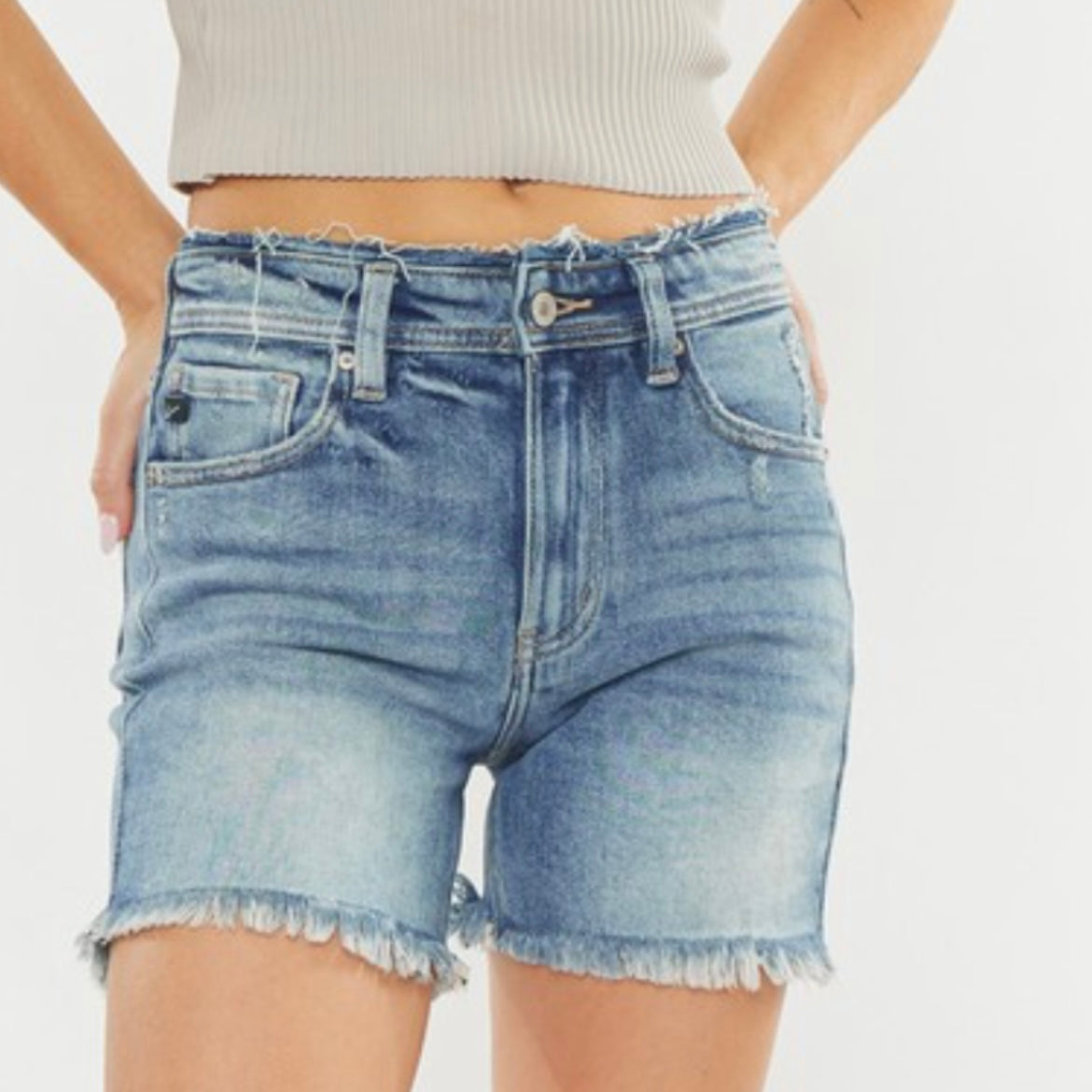 Heather High Rise Shorts