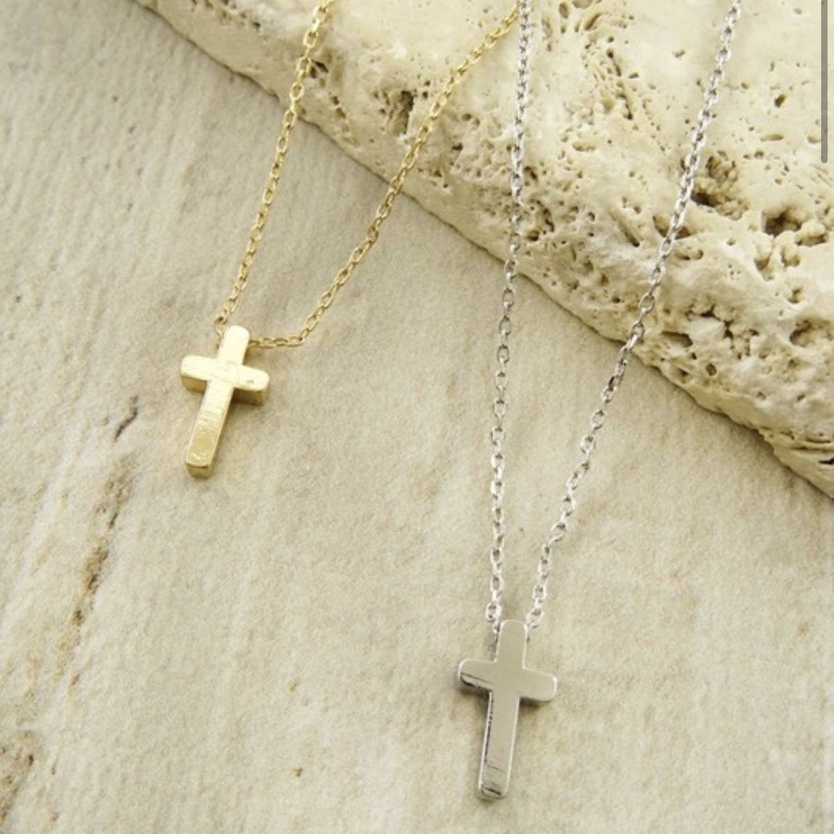 Cross Necklace - Silver
