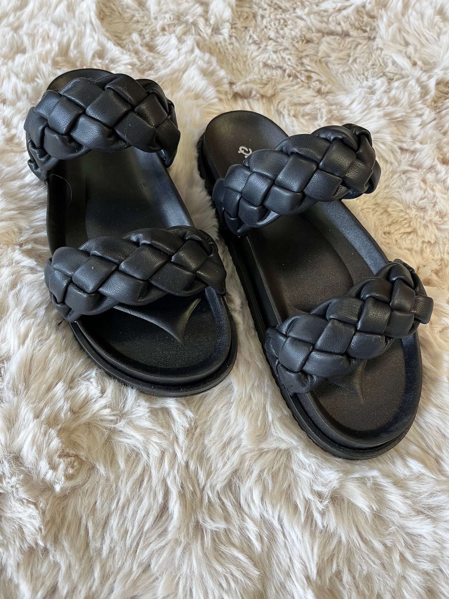 Braided Sandals - Black