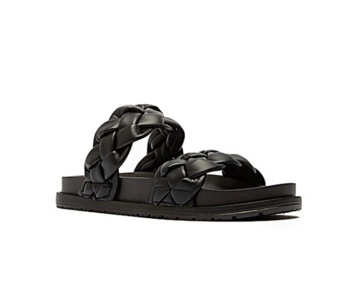 Braided Sandals - Black