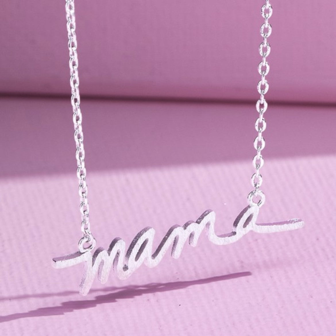 Cursive Mama Necklace