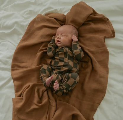 Black/Brown Checkered Bamboo Sleeper