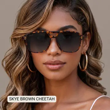 Skye Sunglasses - Brown Cheetah