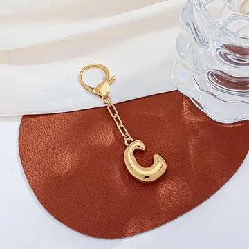 Bubble Letter Bag Charm