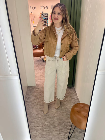 Rori Quilted Jacket - Camel