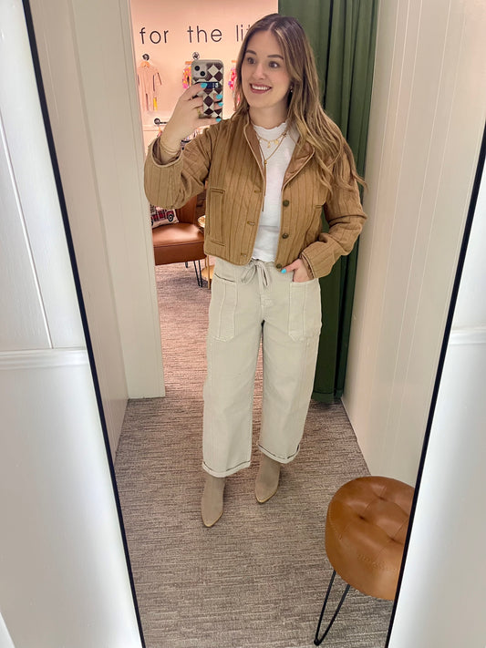 Rori Quilted Jacket - Camel