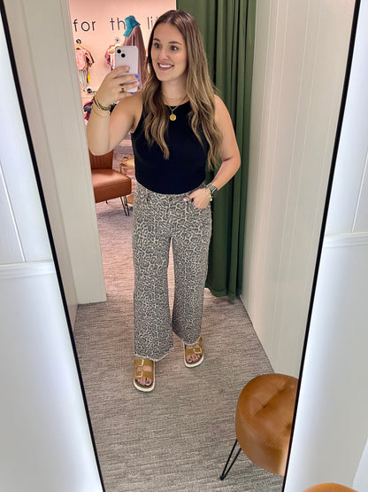 Laurie Leopard Jeans