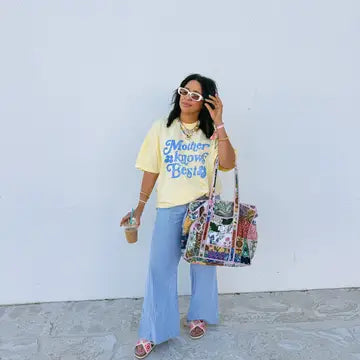 Mother Knows Best Graphic Tee - Butter Yellow