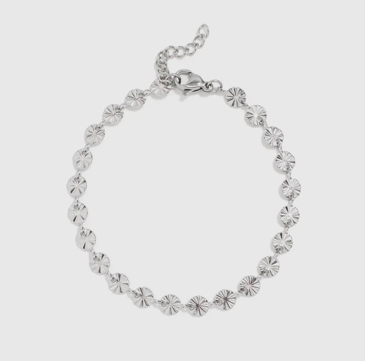 Sunburst Chain Bracelet - Stainless Steel