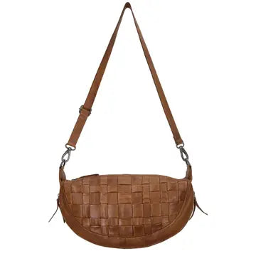 Colbie Handcrafted Leather Sling Bag - Black