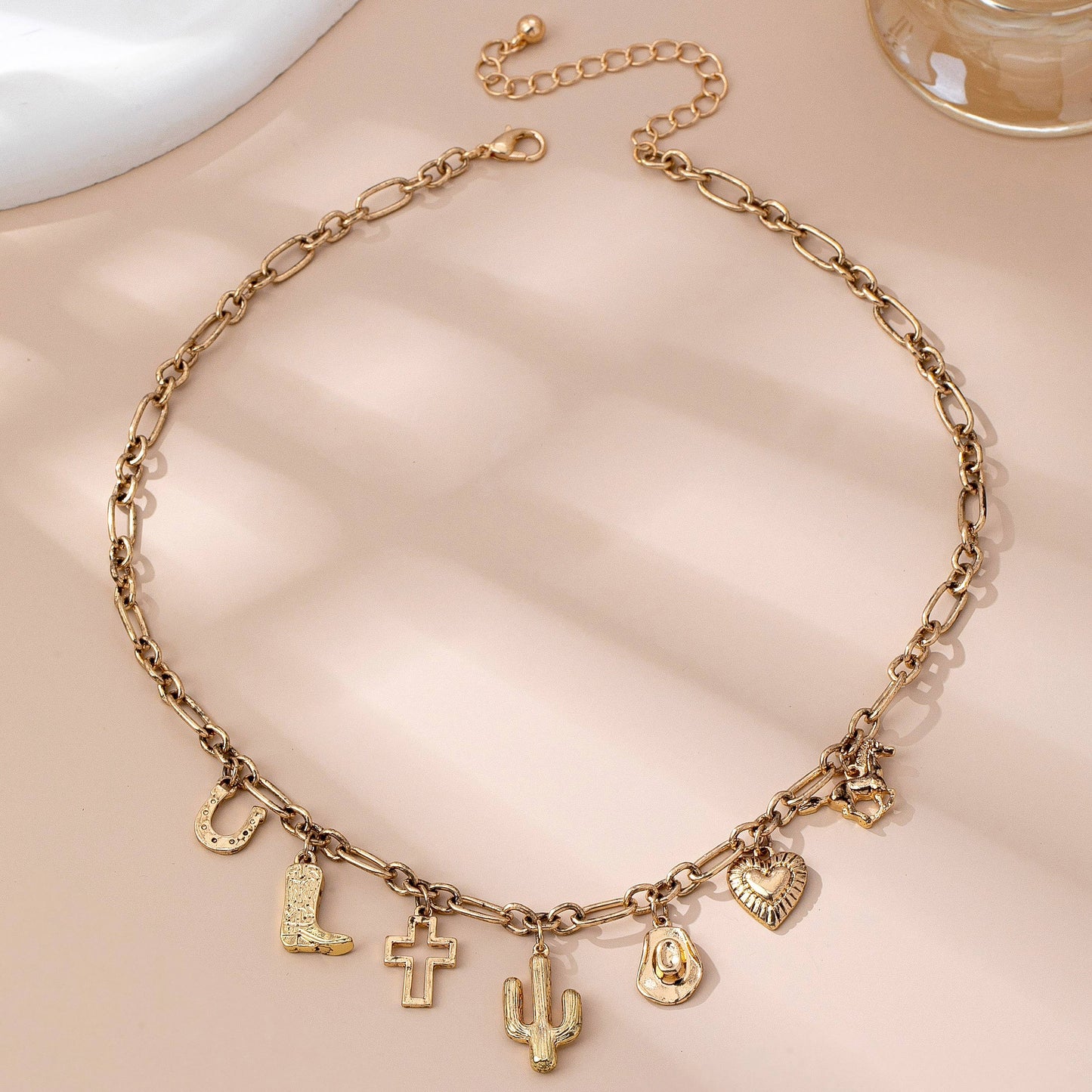 Western Layered Necklace - Gold