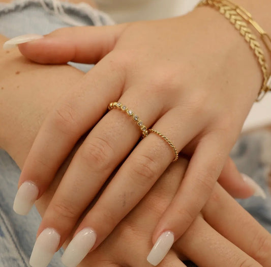 18K Gold Braided Ring