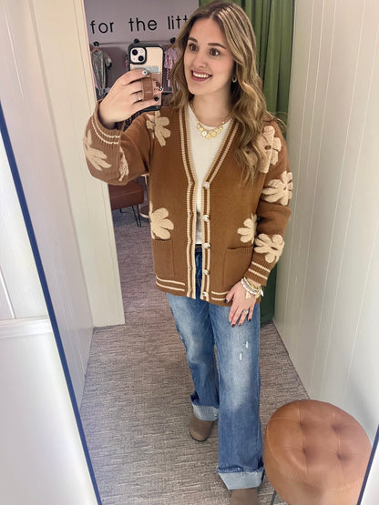 Daisy Cardigan - Brown