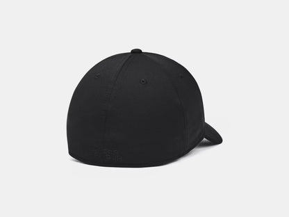 UA Blitzing Low Men's Stretch Fit Cap - Black/Black