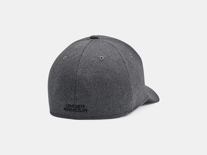 UA Blitzing Low Men's Stretch Fit Cap - Static Grey/Black