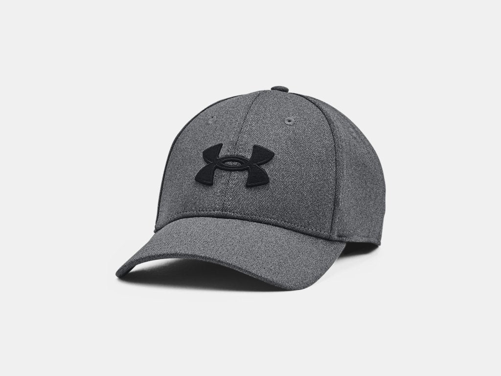 UA Blitzing Low Men's Stretch Fit Cap - Static Grey/Black