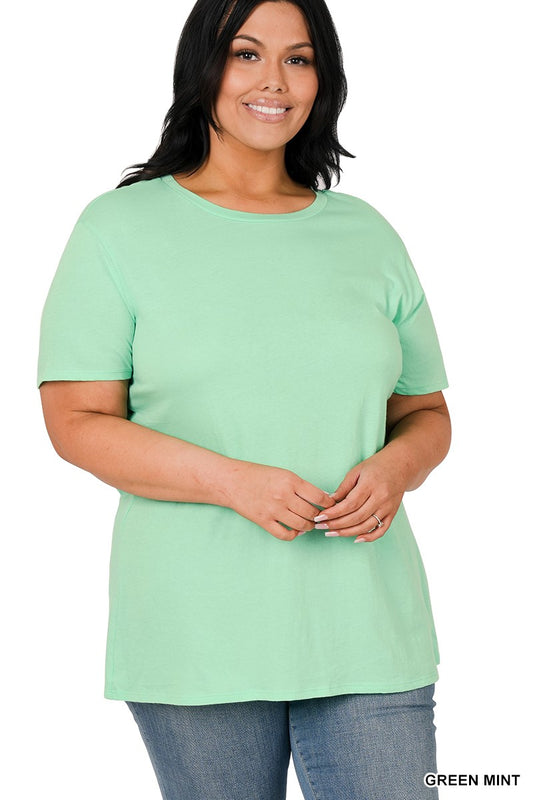 Vera Basic Tee - Green Mint