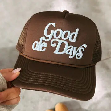 Good Ole Days Trucker Hat - Brown