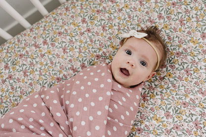 Sunny Petals Muslin Crib Sheet