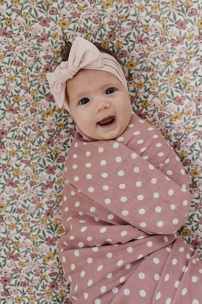 Baby Pink Bamboo Head Wrap