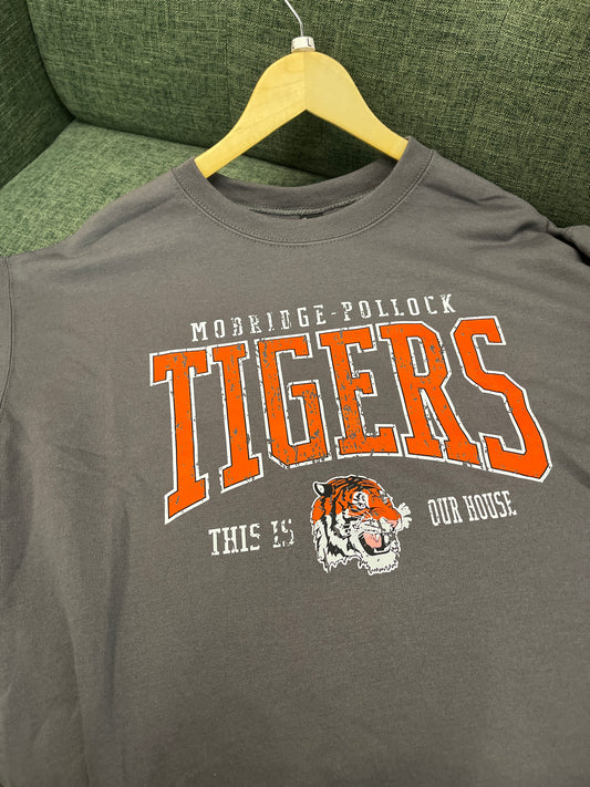 Tigers School Spirit Crewneck - Dark Gray