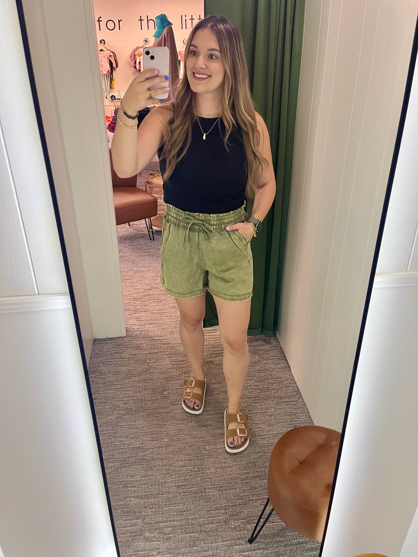 Rylan Shorts - Olive Green