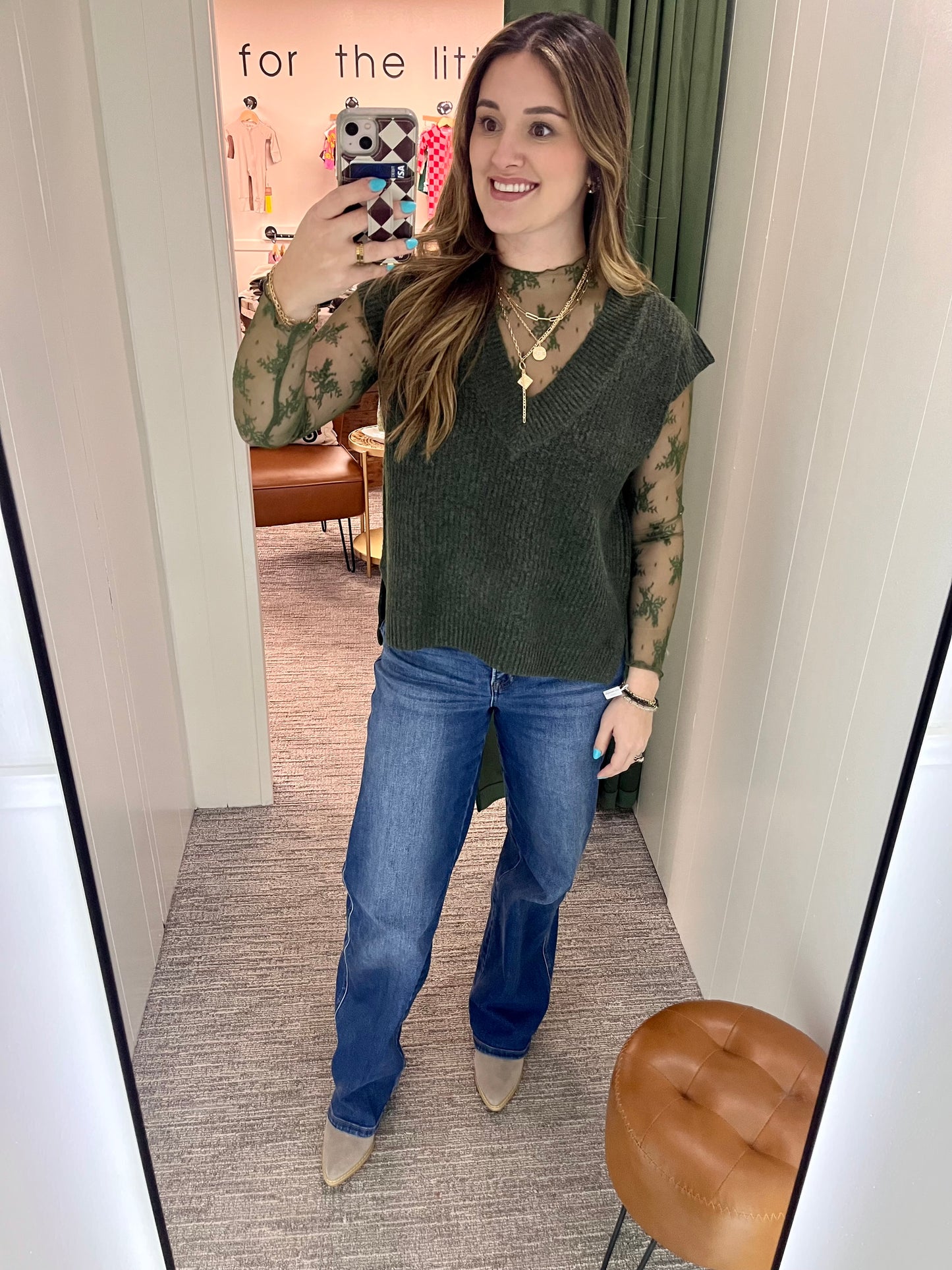 Kam Sweater Vest - Olive