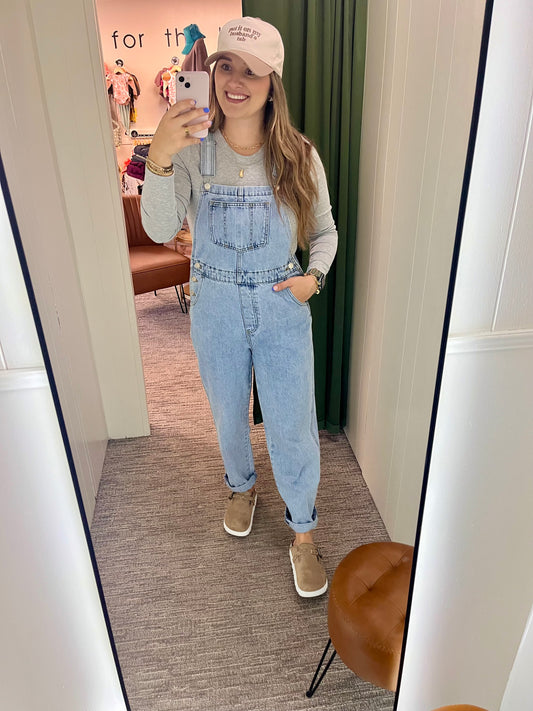 Alyssa Overalls - Light Wash