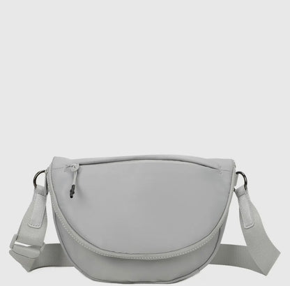 Hayley Nylon Sling Bag - Gray