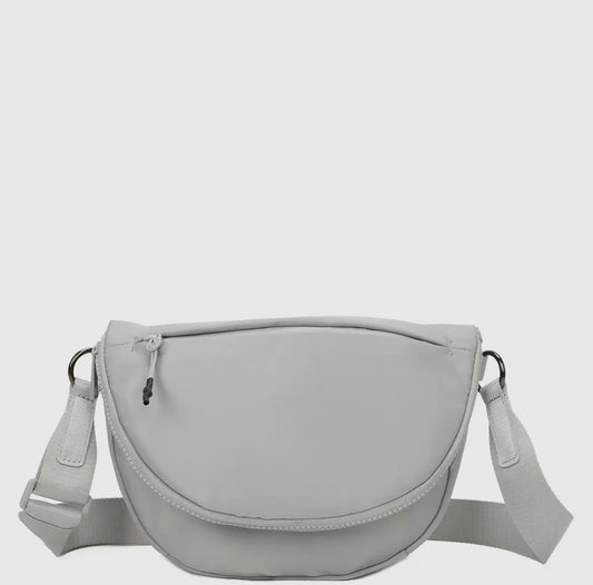 Hayley Nylon Sling Bag - Gray