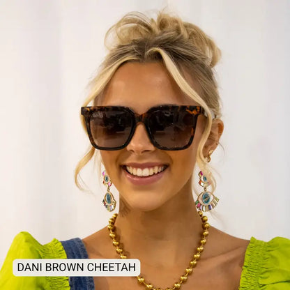Dani Sunglasses - Brown Cheetah
