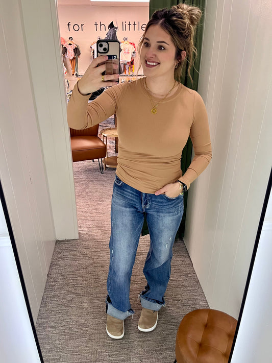 Elena Long Sleeve - Camel