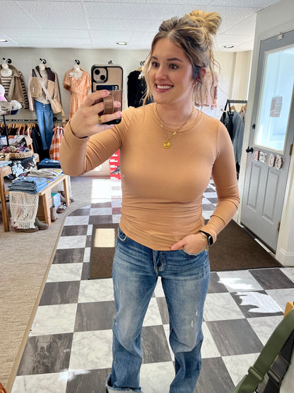 Elena Long Sleeve - Camel