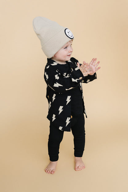 Shacket | Black Bolts