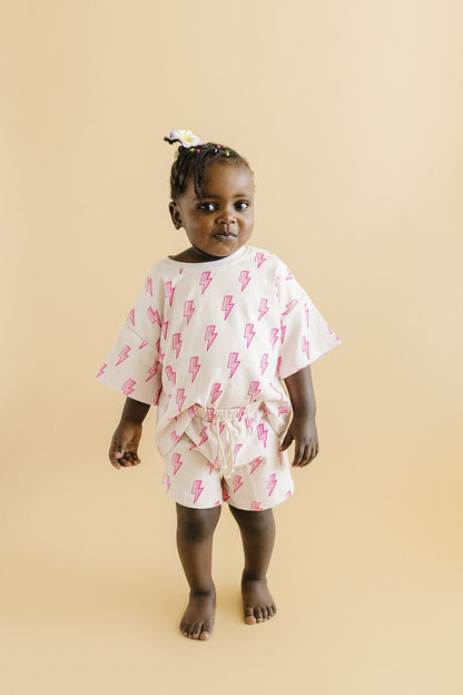 Shorts Set | Pink Bolts